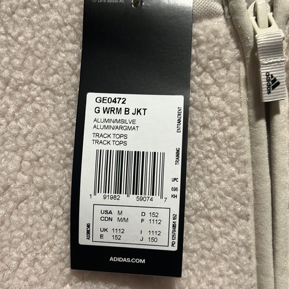 NWT ADIDAS WMNS FULL ZIP CROPPED FLEECE SIZE M - Picture 8 of 13